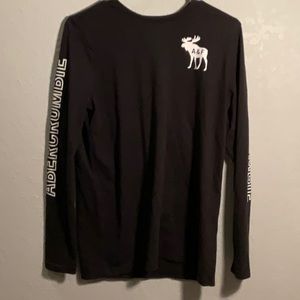 Abercrombie kids long sleeve black shirt